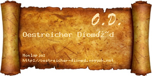 Oestreicher Dioméd névjegykártya